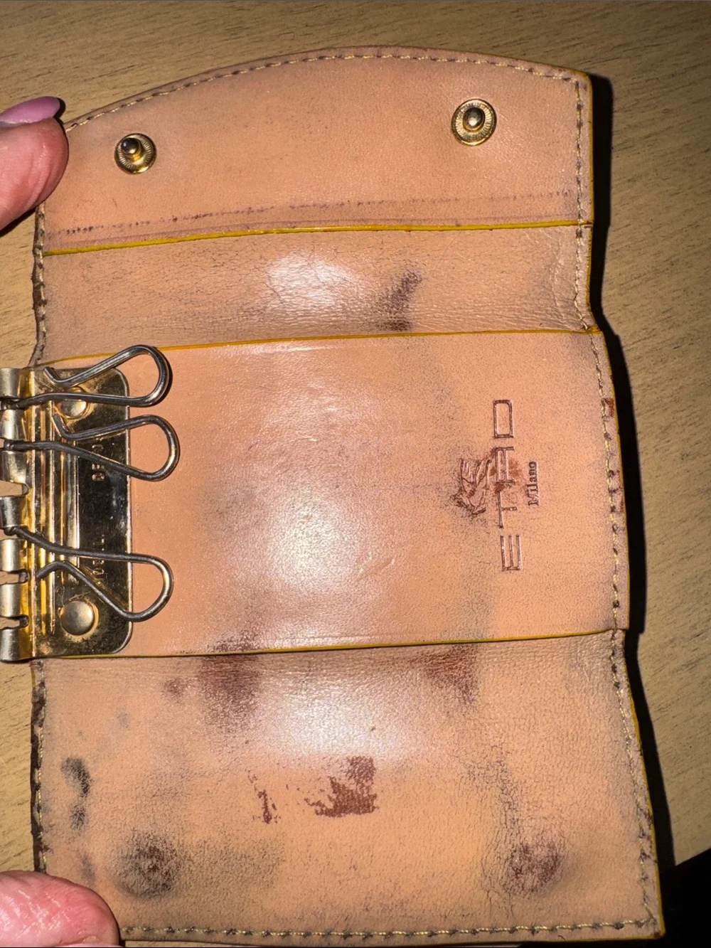 Etro leather trifold